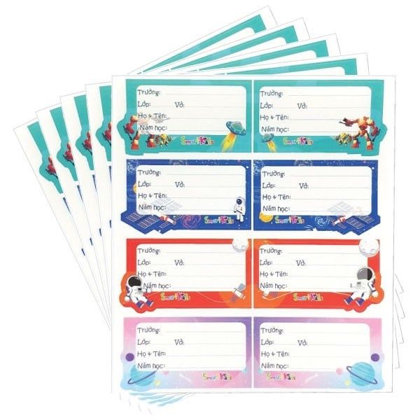 Nhãn Vở Space SK-LP102 (40 Nhãn Vở)