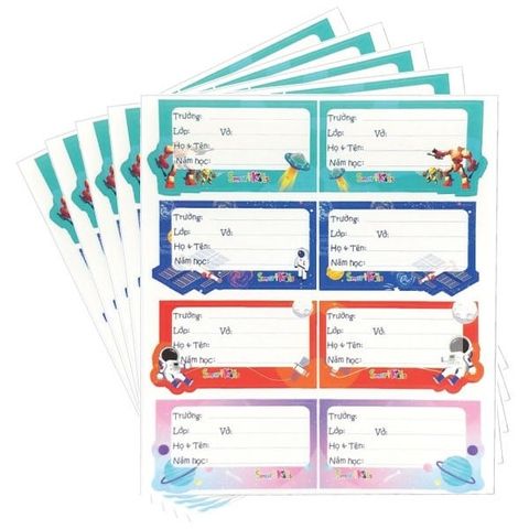 Nhãn Vở Space SK-LP102 (40 Nhãn Vở)