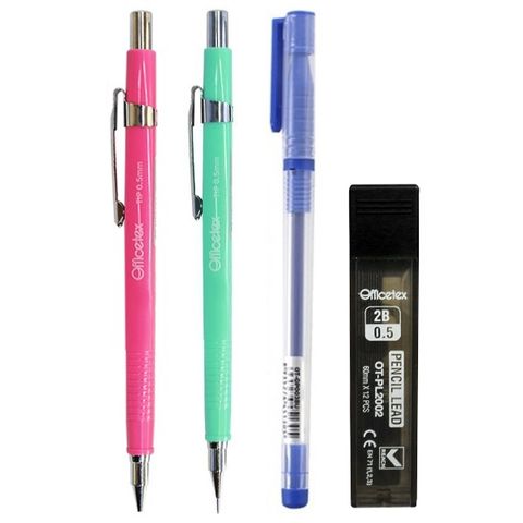 Combo 2 Chì Bấm OT-MP0001 + 1 Ruột Chì OT-PL2002 + Tặng 1 Bút Nước OT-GP003BU