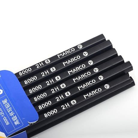 Bút Chì Marco Đen Kỹ Thuật 8000-12CB-2B