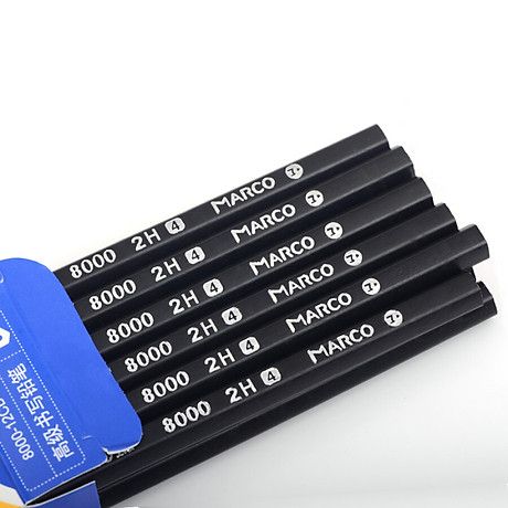 Bút Chì Marco Đen Kỹ Thuật 8000-12CB-2B