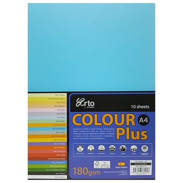 Tập Giấy Màu CR 36560(10Tờ/Xấp)