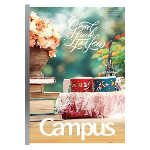 Vở Campus B5 4 Ly Ngang (2mm) 200 Trang ĐL 70 Vintage (TK)