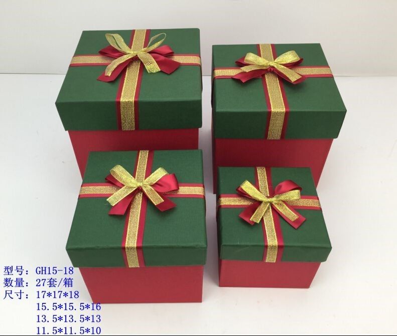 Hộp Quà Vuông Nhỏ Gh15-18S Noel