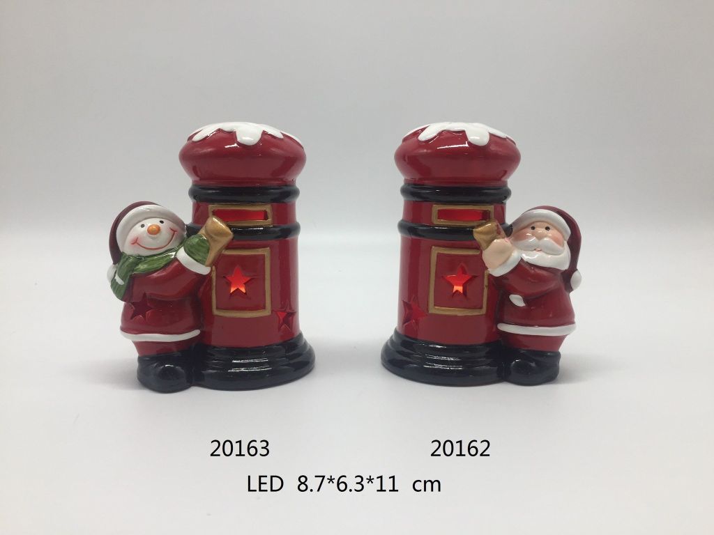 Trang Trí Gốm Sứ Ông Già/Tuyết 22017 Noel