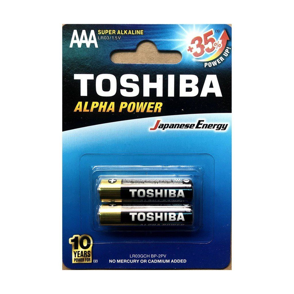 Pin Nhí Alkaline ( Alpha Power ) Toshiba AAA 1.5v Không Sạc