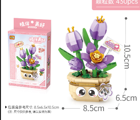 Đồ Chơi Lắp Ráp Chậu Hoa Tulip 380Pcs 8842