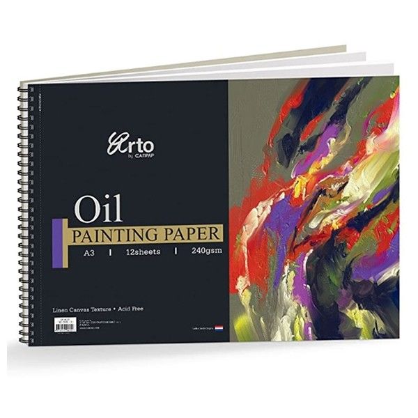 Tập GIấy Vẽ Sơn Dầu 12 Tờ Cứng Khổ A3 CR36220