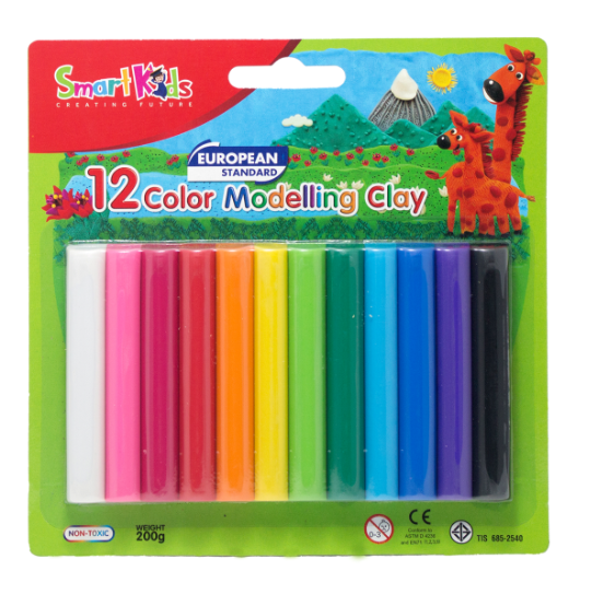 Sáp nặn vỹ nhựa 12 màu SK-BL12R