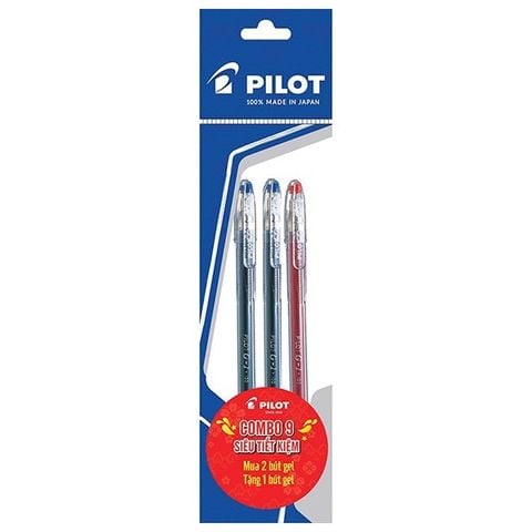 Combo 09: Mua 2 Bút Gel G-1 Mực Xanh +  Tặng 1 Bút Gel G-1 Mực Đỏ