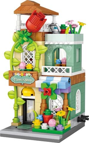 ĐỒ CHƠI LẮP RÁP CỬA HÀNG HOA 125X80X165MM