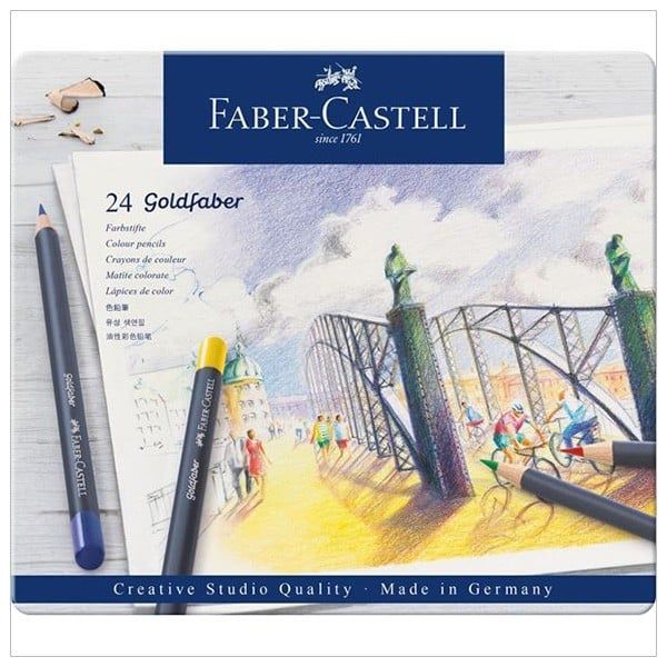 Chì màu GOLDFABER -24 Màu 114724 (Hộp Thiếc)