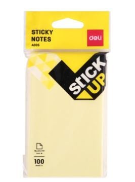 Deli EA00552 Giấy Nhẵn Vàng 3x5 - Túi Treo