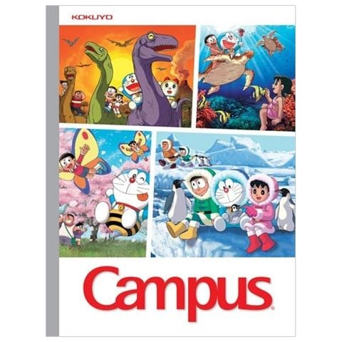 Vở Campus A5 4 Ô Ly (2 x 2 mm) 96 Trang ĐL 120 Doraemon Wonderland (TK)
