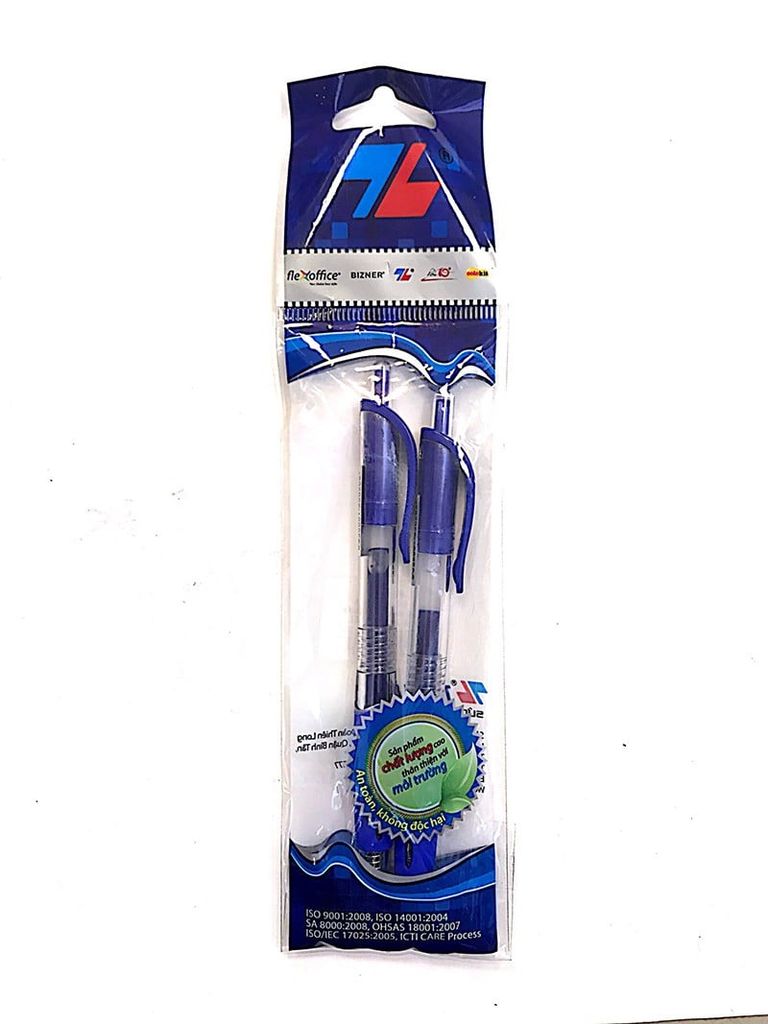 Vỉ 2 Bút GELTL-09 Mực Xanh