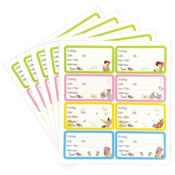 Nhãn Vở Cool Girl SK-LP402 (40 Nhãn Vỡ)