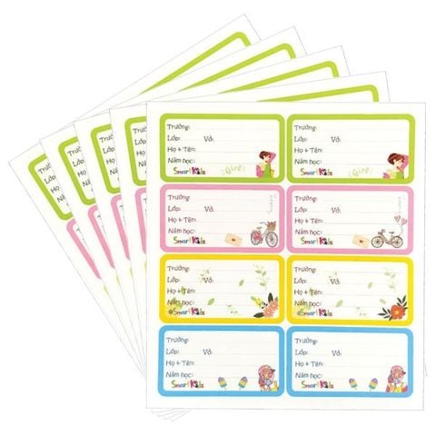 Nhãn Vở Cool Girl SK-LP402 (40 Nhãn Vỡ)