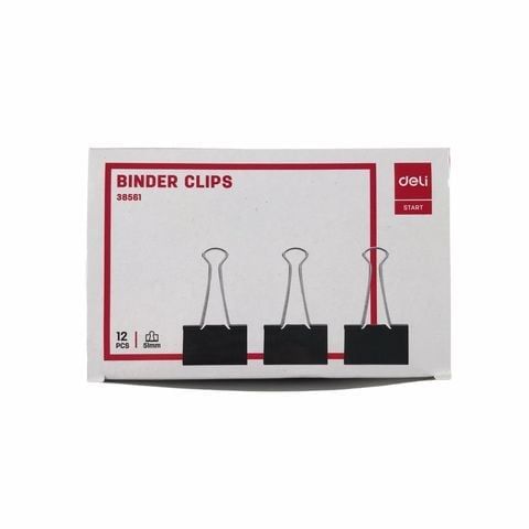 DELI 38561 Kẹp Sắt Đen (12C/H)