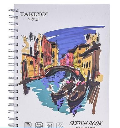 Tập Vẽ Lò Xo Takeyo B5 50 Tờ 8523  HT (Giao Mẫu Ngẫu Nhiên)