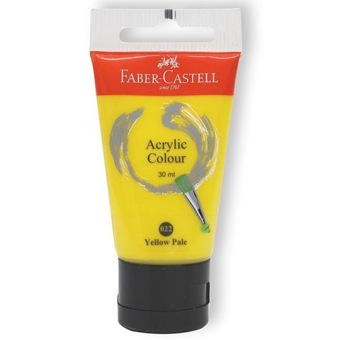 Tuýp Màu Vẽ Acrylic 30ml Yellow Pale (Vàng Nhạt) Faber 183007