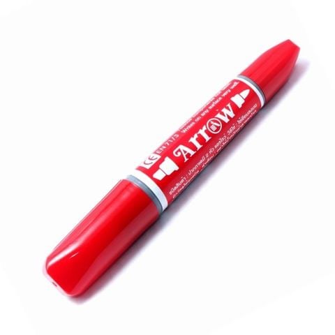 Bút Lông Dầu 2 Đầu Arrow - Đỏ