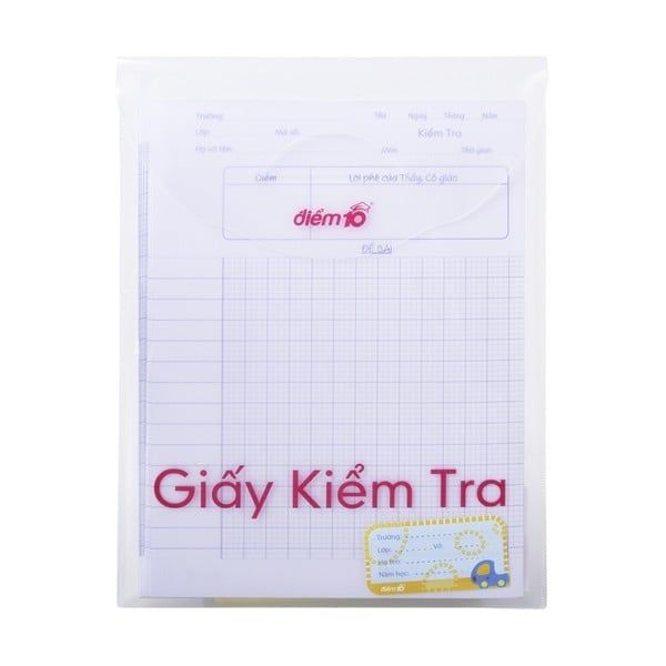 Giấy Kiểm Tra TP-GKT02 (4 Ôly Vuông)