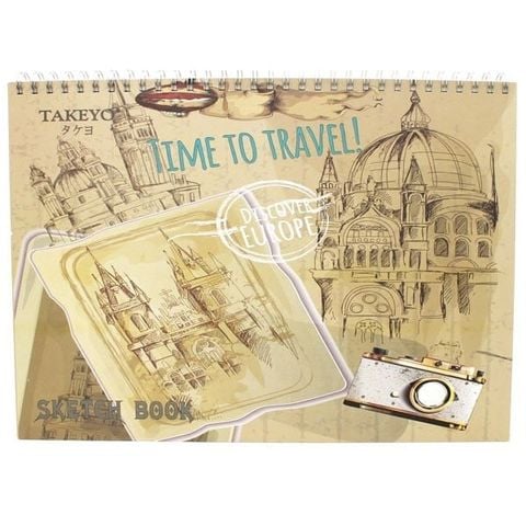 Vở Vẽ Lò Xo A3 50 Tờ 160gsm Takeyo 8526  HT