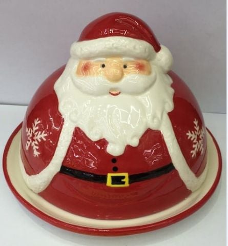 Đĩa Gốm Sứ Có Nắp Ha16287 Noel