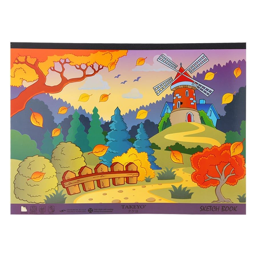 Tập Vẽ A3 Takeyo 8530 Hình Hoạt Hình - 20 Tờ (Mẫu Ngẫu Nhiên) HT