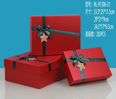 Hộp Quà Chữ Nhật Nhỏ Hl-91306-31S Noel