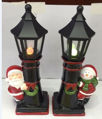 Trang Trí Gốm Sứ Trụ Đèn Kk19013 Noel