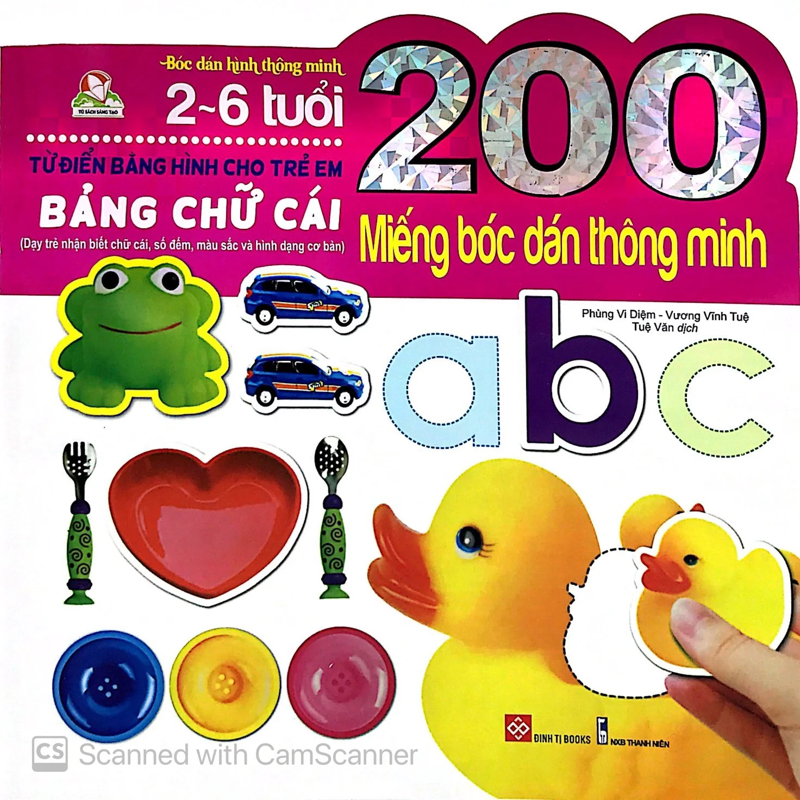 200 Miếng Bóc Dán Thông Minh - Bảng Chữ Cái