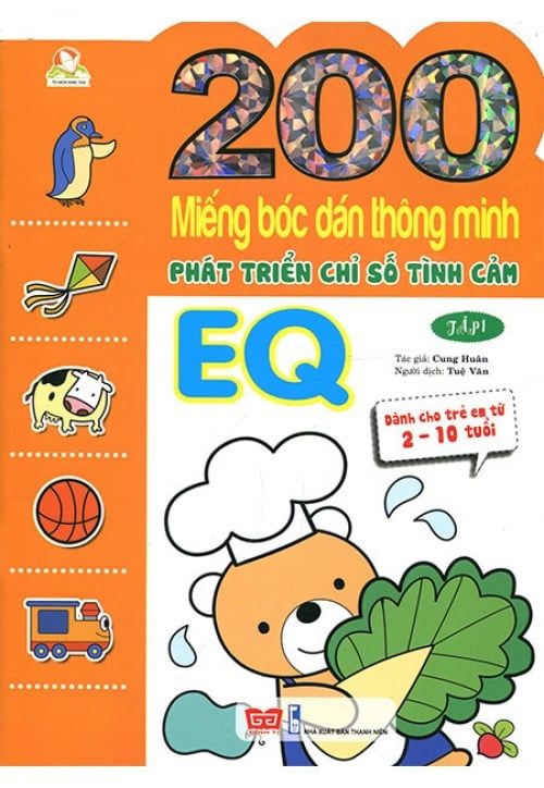 200 Miếng Bóc Dán Thông Minh Phát Triển Chỉ Số Tình Cảm EQ - Tập 1