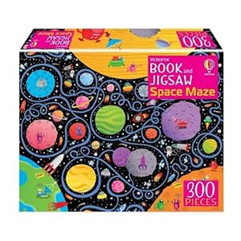 200 Pcs Book & Jigsaw: Space Maze
