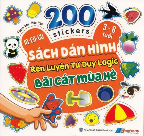 200 Stickers - Sách Dán Hình Rèn Luyện Tư Duy Logic - Bãi Cát Mùa Hè