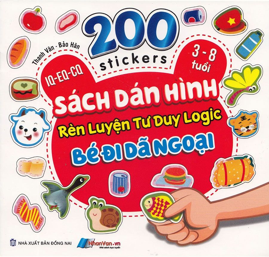 200 Stickers - Sách Dán Hình Rèn Luyện Tư Duy Logic - Bé Đi Dã Ngoại