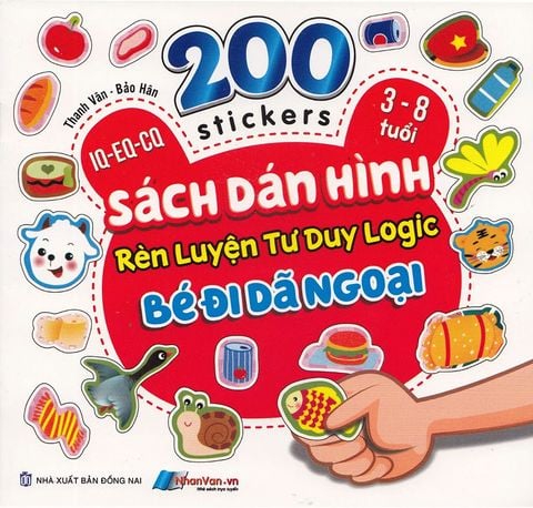 200 Stickers - Sách Dán Hình Rèn Luyện Tư Duy Logic - Bé Đi Dã Ngoại
