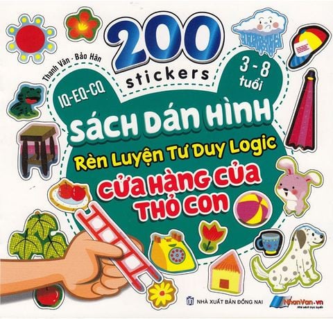 200 Stickers - Sách Dán Hình Rèn Luyện Tư Duy Logic - Cửa Hàng Của Thỏ Con
