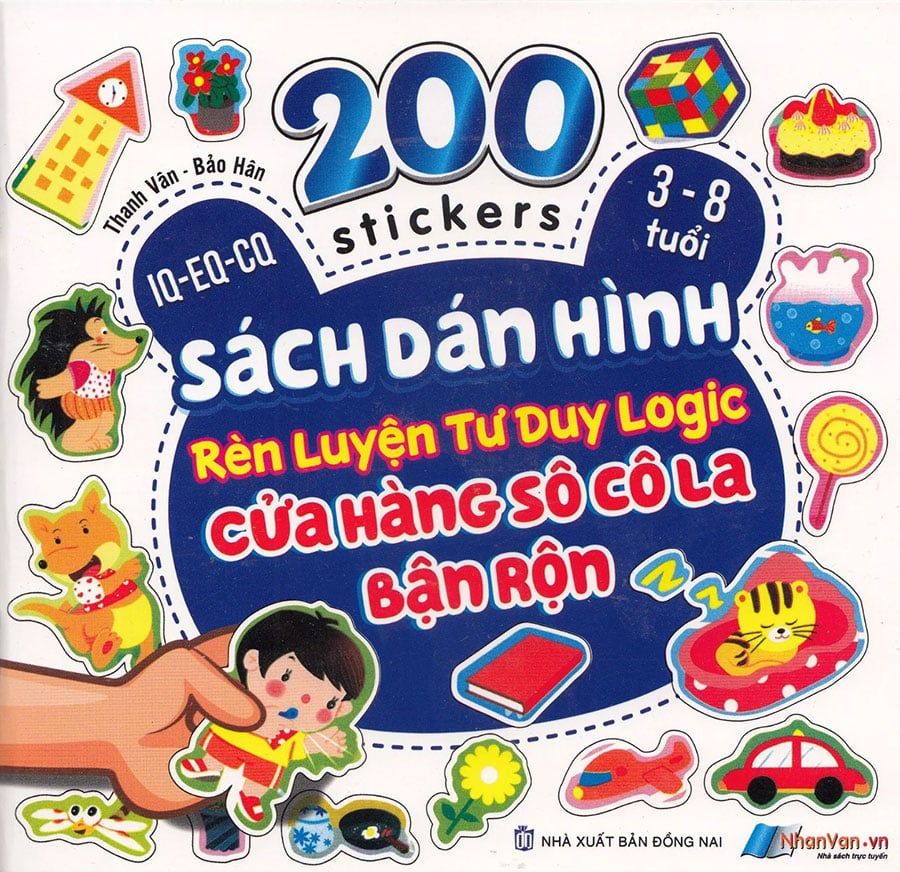 200 Stickers - Sách Dán Hình Rèn Luyện Tư Duy Logic - Cửa Hàng Sô-cô-la Bận Rộn
