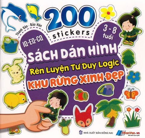 200 Stickers - Sách Dán Hình Rèn Luyện Tư Duy Logic - Khu Rừng Xinh Đẹp