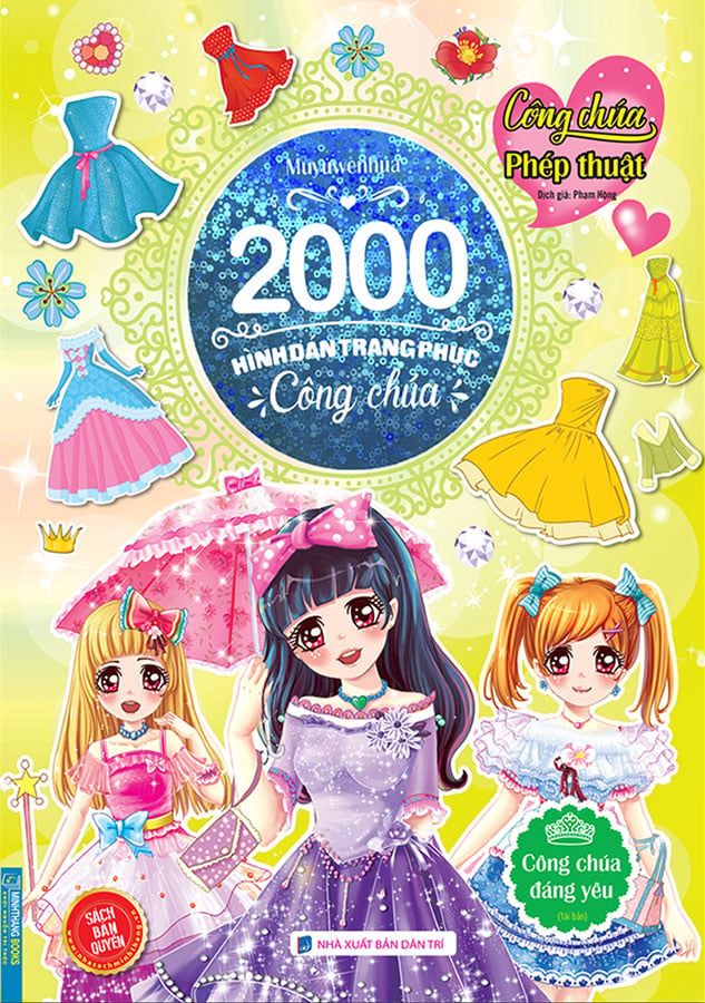 2000 Hình Dán Trang Phục Công Chúa - Công Chúa Đáng Yêu (Tái bản năm 2022)