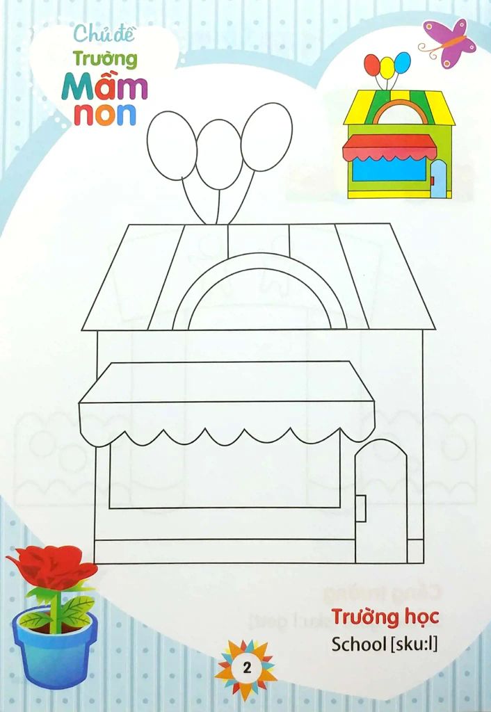 TRƯỜNG MẦM NON-TẬP TÔ MÀU NHÀ TRẺ