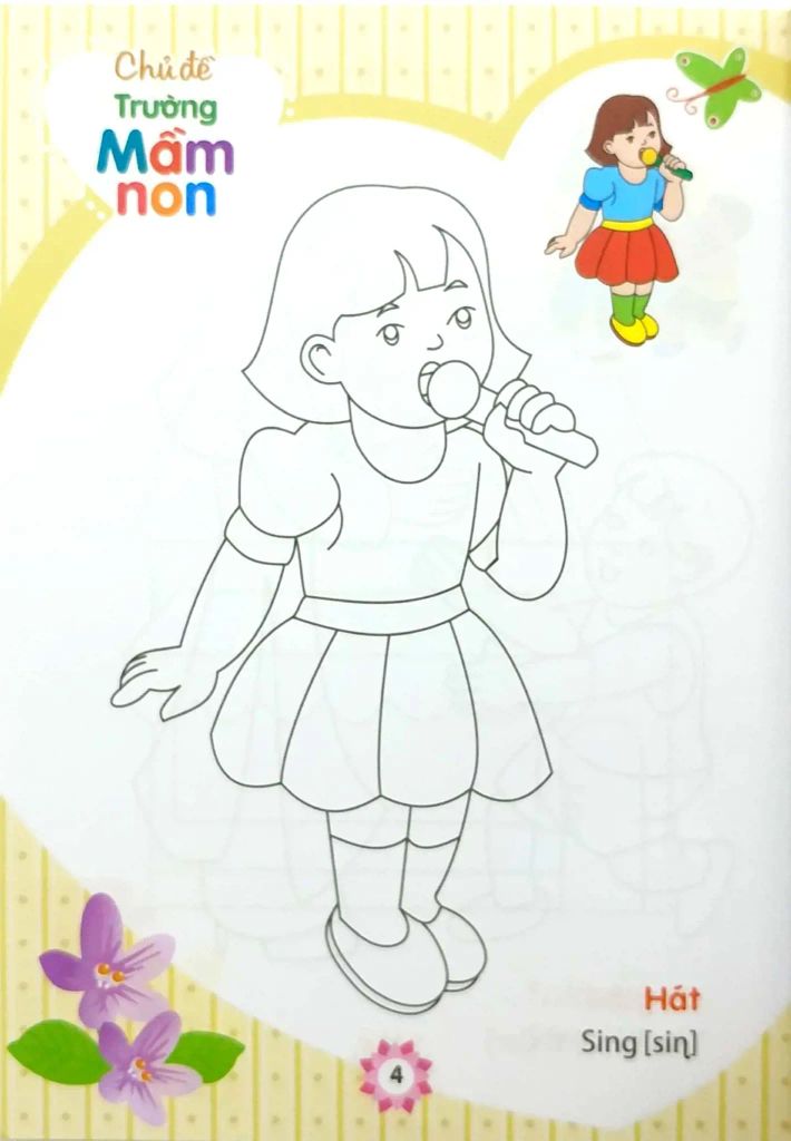 TRƯỜNG MẦM NON-TẬP TÔ MÀU NHÀ TRẺ