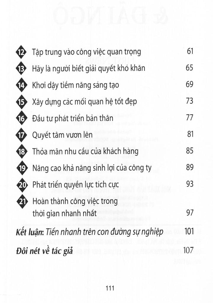 ĐỂ ĐƯỢC TRỌNG DỤNG & ĐÃI NGỘ