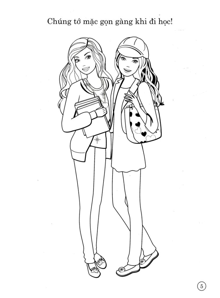 BARBIE XINH ĐẸP T3-SÁCH TÔ MÀU CÓ HÌNH DÁN