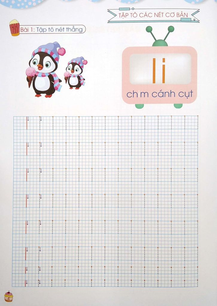 TỦ SÁCH MẦM NON-BÉ TẬP TÔ CÁC NÉT CƠ BẢN (DÀNH CHO MẪU GIÁO)