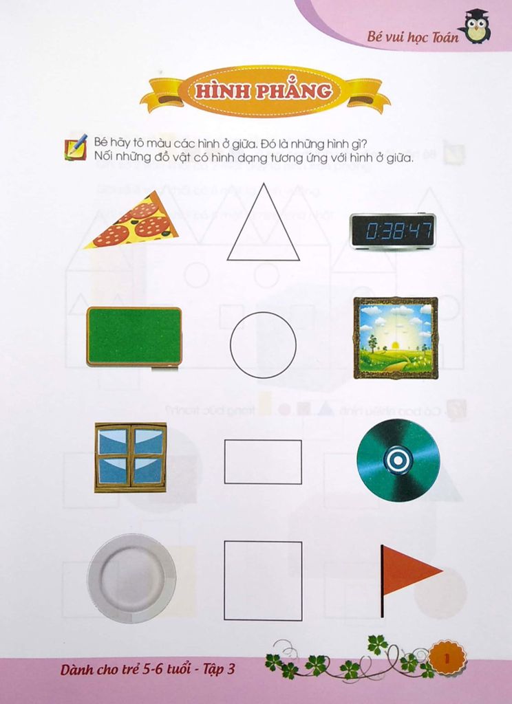 BÉ VUI HỌC TOÁN TẬP 3-DÀNH CHO TRẺ 5-6 TUỔI
