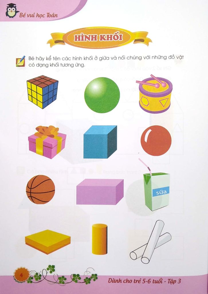 BÉ VUI HỌC TOÁN TẬP 3-DÀNH CHO TRẺ 5-6 TUỔI