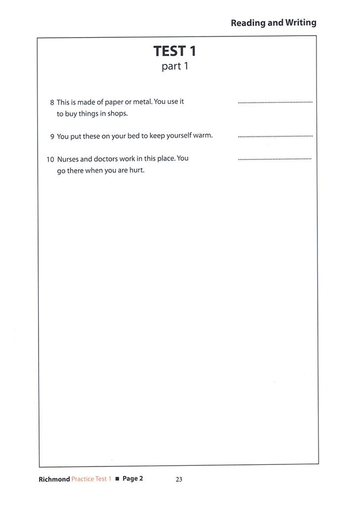 RICHMOND PRACTICE TESTS - FLYERS (KÈM CD)