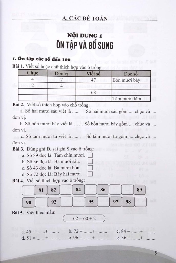 BÀI TẬP CƠ BẢN VÀ NÂNG CAO TOÁN 2 (CHƯƠNG TRÌNH MỚI)